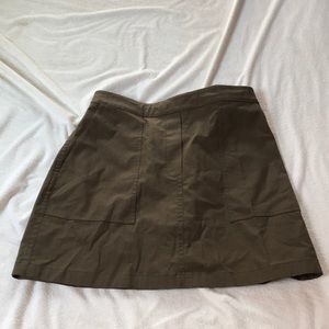 Olive green Theory skirt